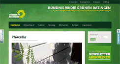 Desktop Screenshot of gruene-ratingen.de